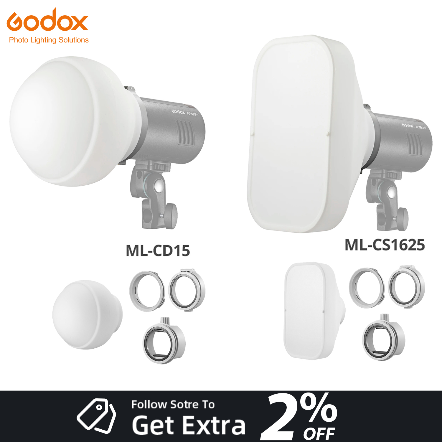 Photography Lighting Kit Godox - Kit de Difusor Godox ML-CD15 ML-CS1625