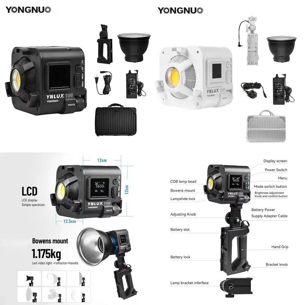 Photography Lighting For Studio - YONGNUO YNLUX100 100W 3200K-5600K Luz de