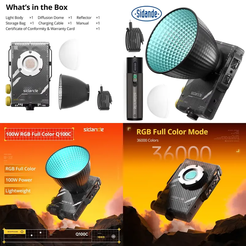 Photography Lighting Rgb - Luz de Preenchimento Óptica Portátil Profissional