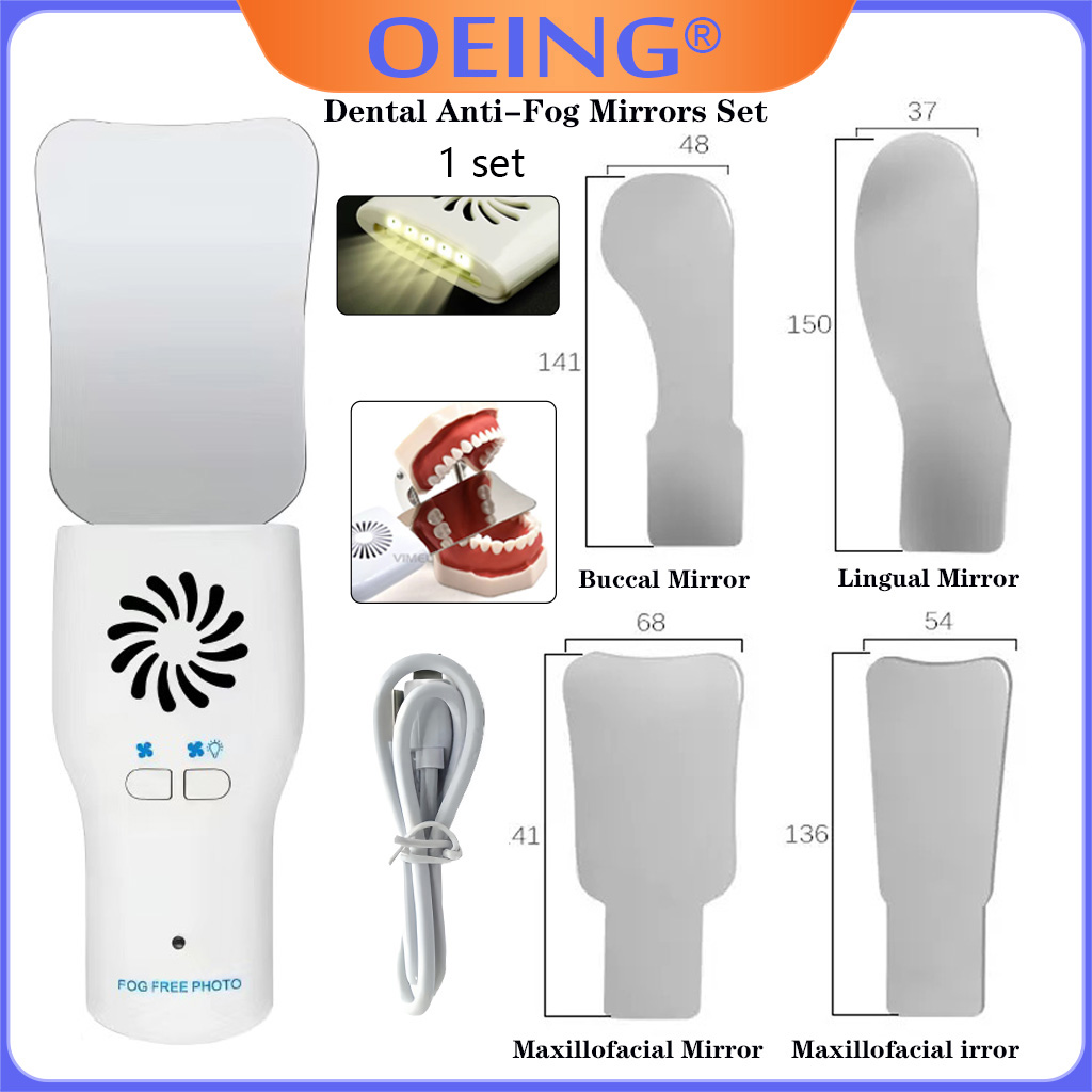 Photography Lighting Reflector - Ag dental anti-nevoeiro espelhos conjunto nevoeiro