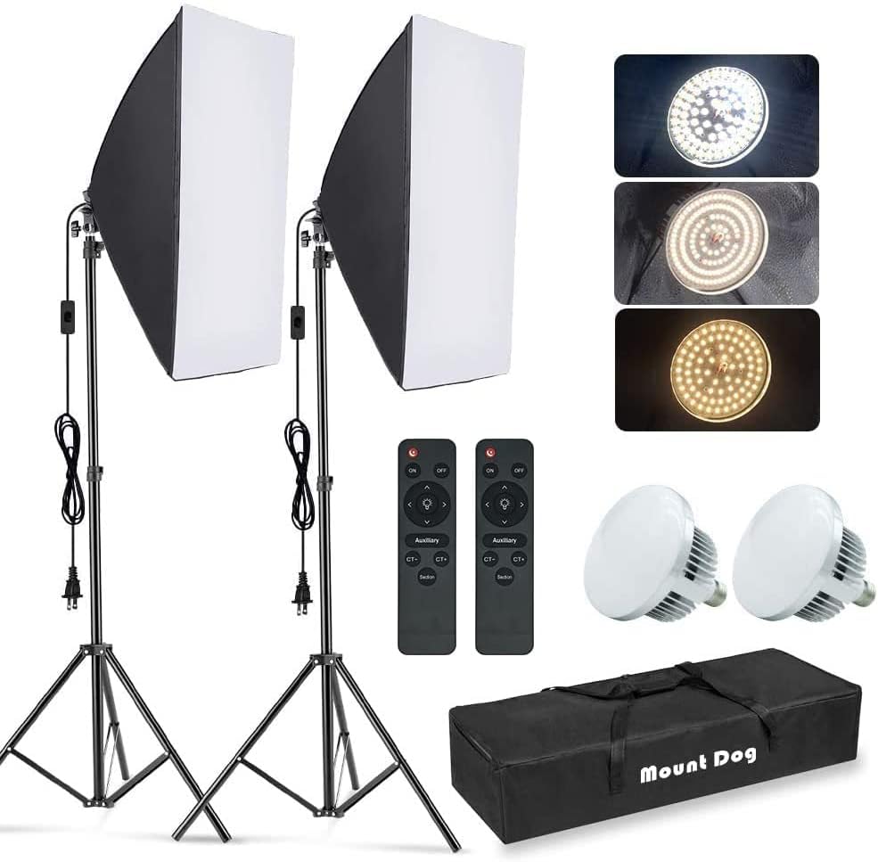 Photography Lighting For Products - Kit de Iluminação Softbox para Fotografia,