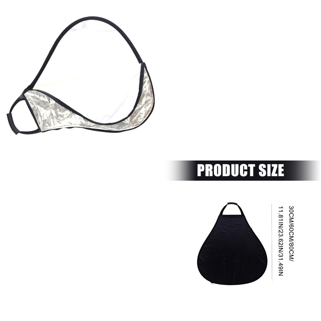 Photography Lighting Reflector - Refletor triangular com alça para iluminação
