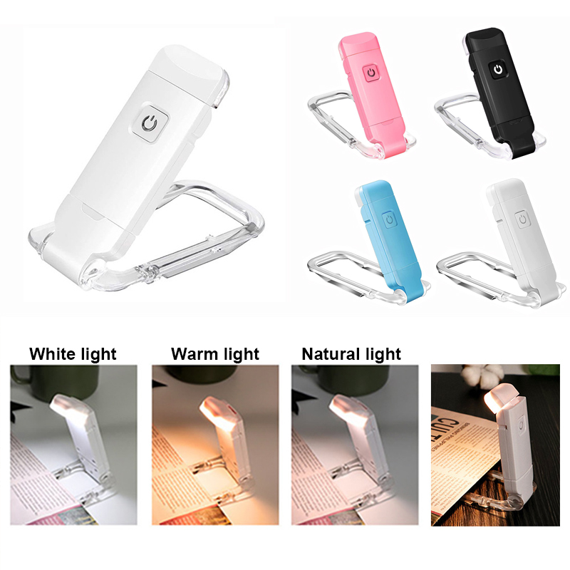 Photography Lighting Book - Luz de Leitura com Clip para