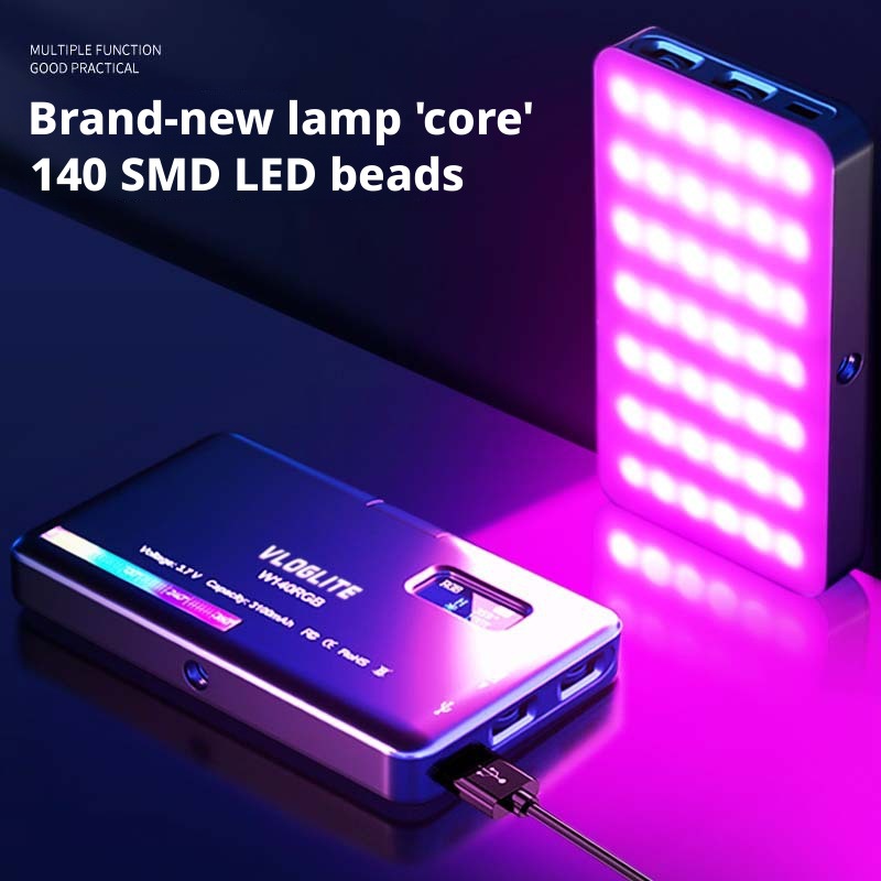 Photography Lighting Rgb - Luz de Preenchimento RGB Móvel para