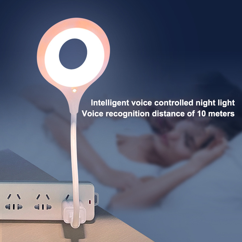 Photography Lighting Book - Luz noturna inteligente controlada por voz,