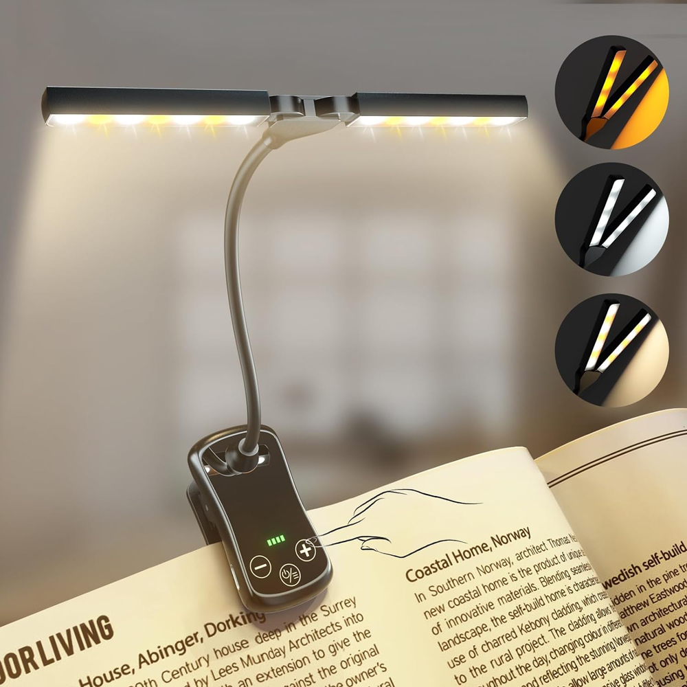 Photography Lighting Book - 14 LED Clip on Book Light