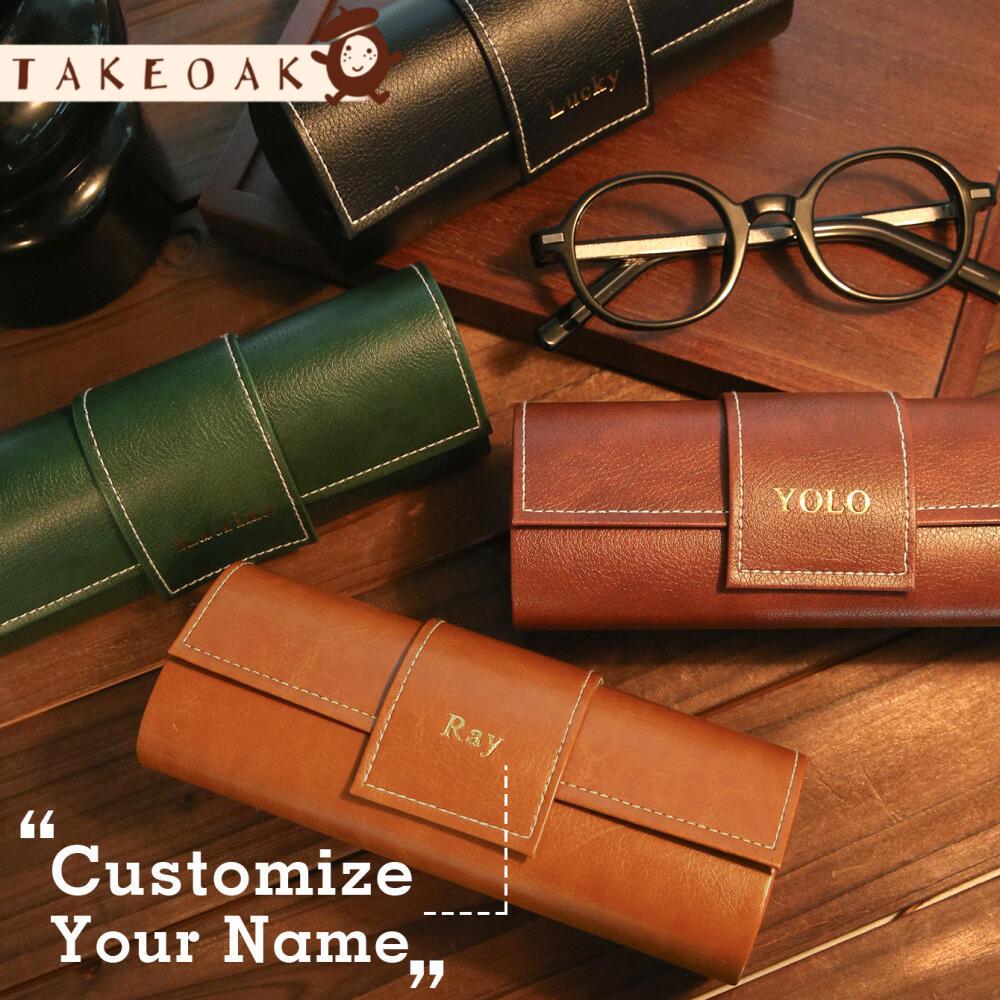 Photography Lighting Names - Estojo de Óculos de Couro Personalizado