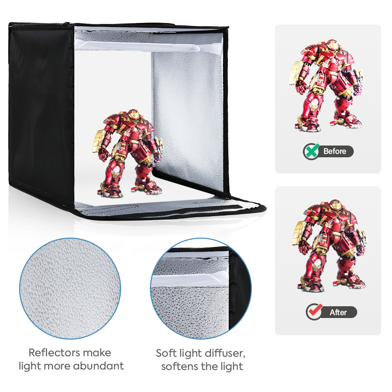 Dimmable Light Box para Estúdi - Photography Lighting Tent avaliação e preço