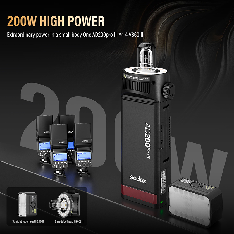 Godox AD200ProII TTL 2.4G Câme - Photography Lighting Kit Godox avaliação e preço