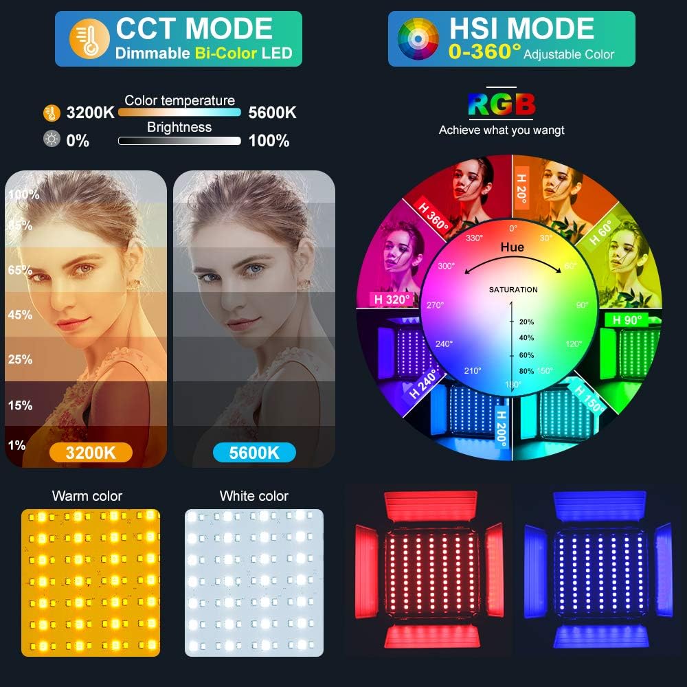 Painel de Luz LED RGB com Cont - Photography Lighting Rgb avaliação e preço