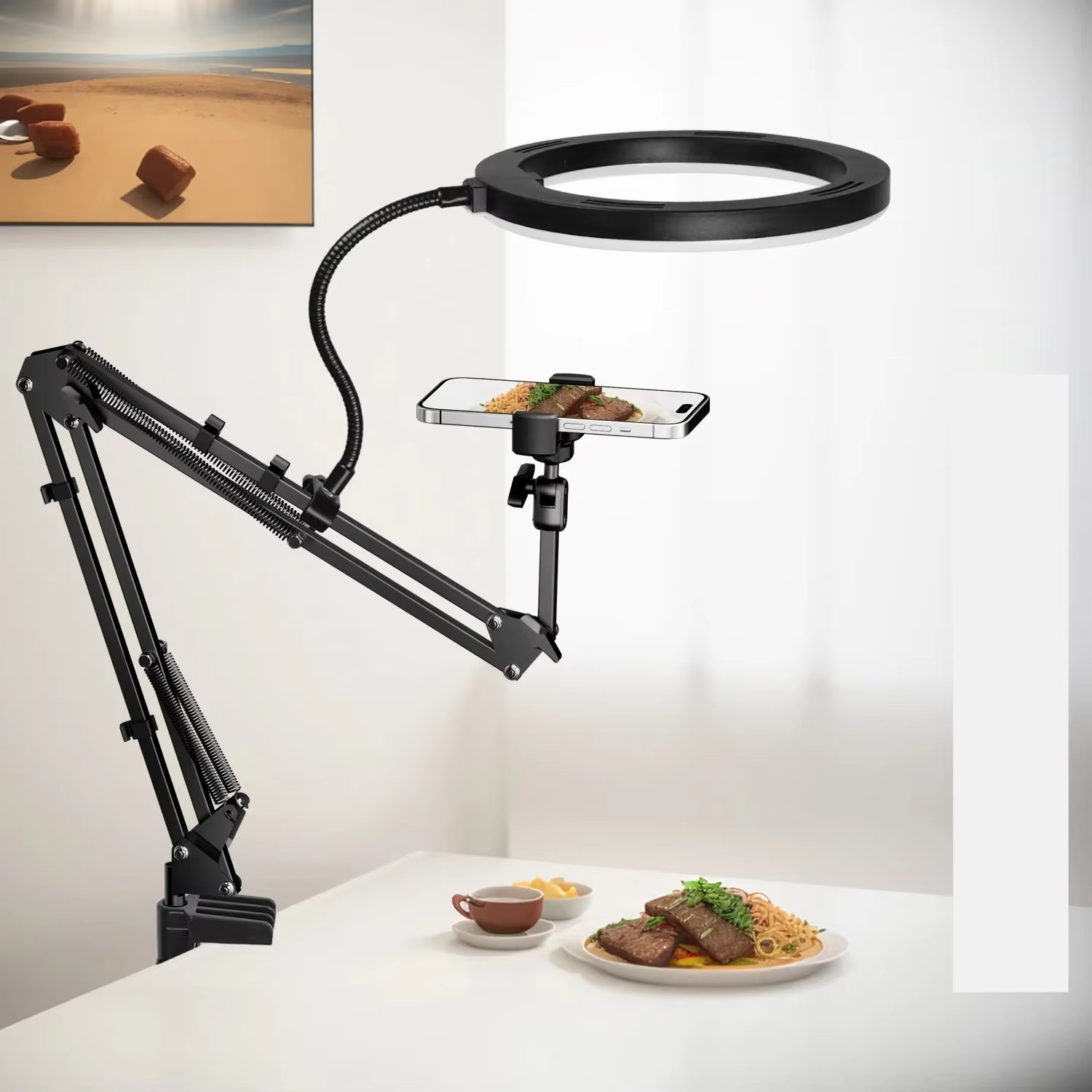 Suporte ao vivo para celular,  - Photography Lighting Overhead avaliação e preço