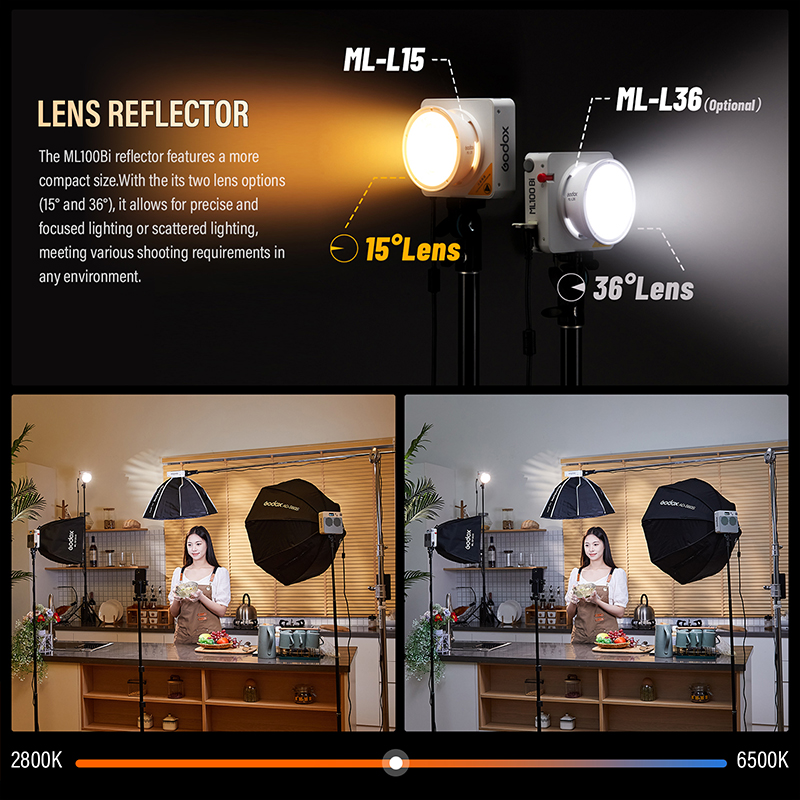 Godox ML100Bi/ML100R Bi-Color  - Photography Lighting System avaliação e preço