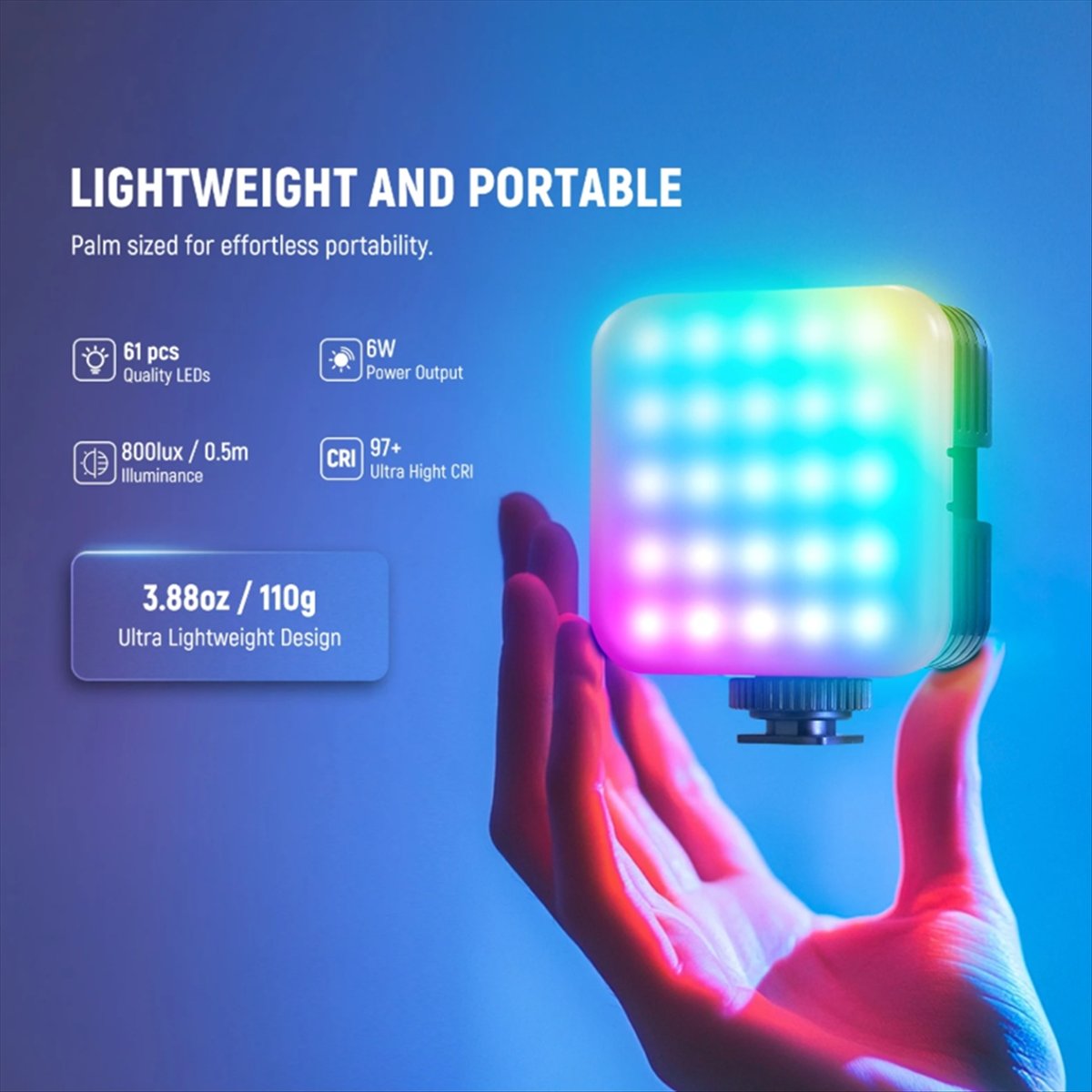 Luz de vídeo rgb magnética sup - Photography Lighting Rgb avaliação e preço