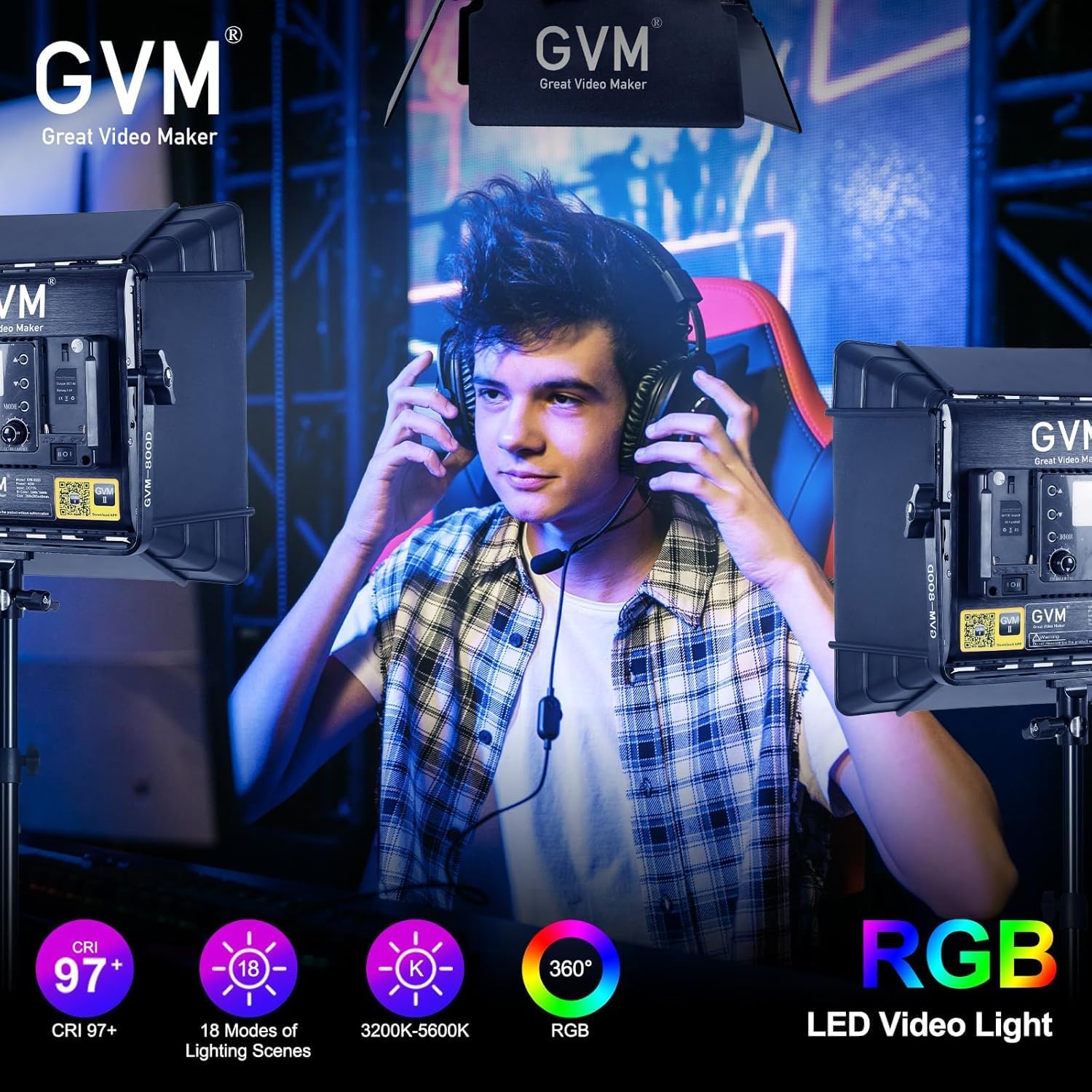 Kit de Iluminação de Vídeo LED - Photography Lighting Rgb avaliação e preço