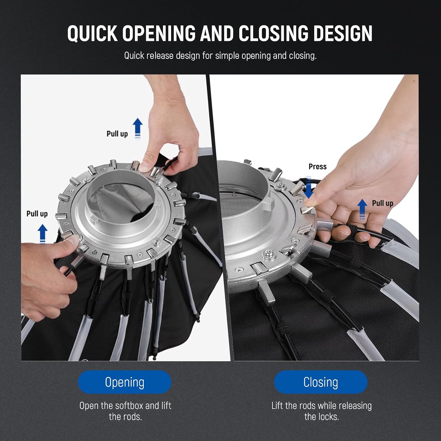 Softbox Parabólico com Montage - Photography Lighting Grid avaliação e preço