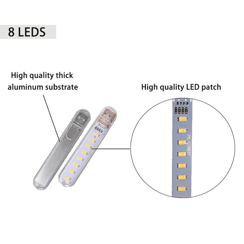 Dc5v 8leds usb luz noturna com - Photography Lighting Book avaliação e preço