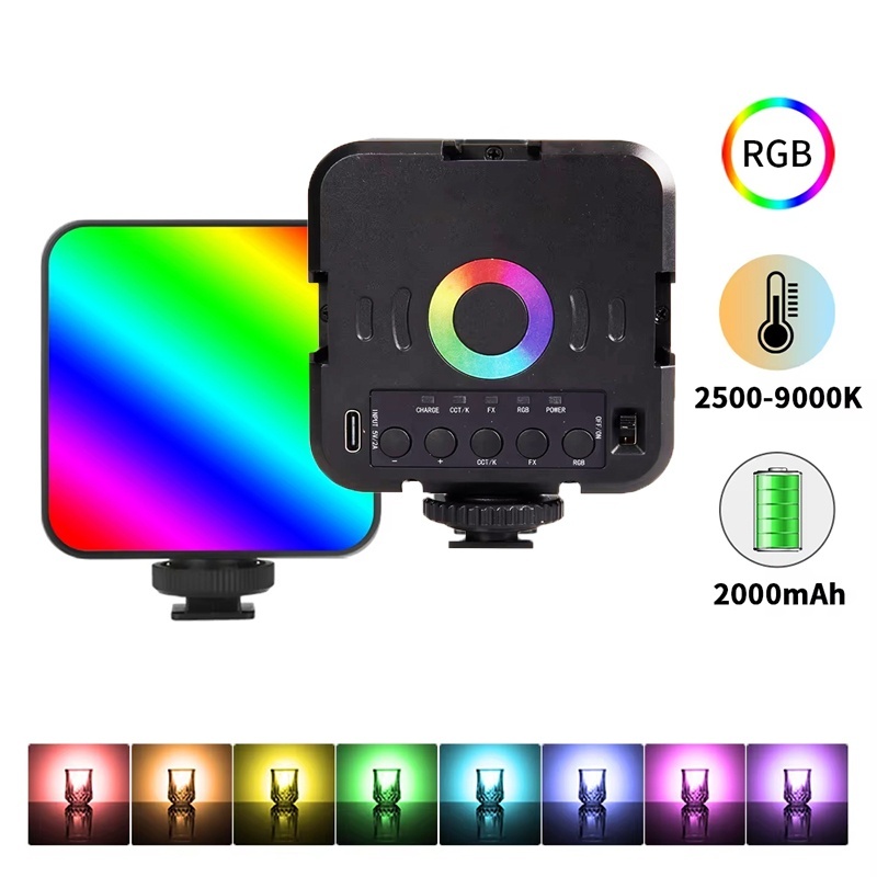 Mini luz de vídeo RGB portátil - Photography Lighting Rgb avaliação e preço