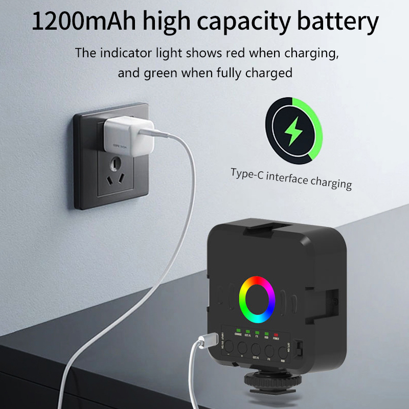 Mini luz de vídeo RGB portátil - Photography Lighting Rgb avaliação e preço
