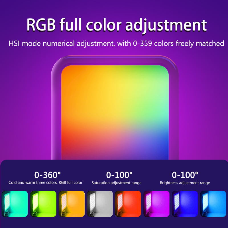 Mini luz de vídeo RGB portátil - Photography Lighting Rgb avaliação e preço