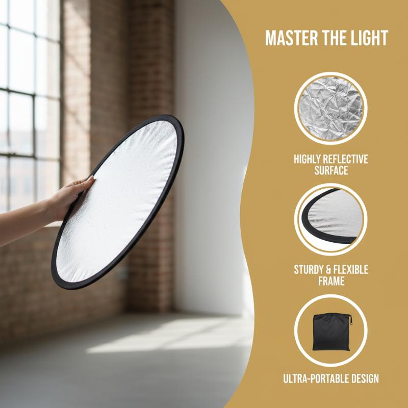 Refletor Fotográfico Redondo 5 - Photography Lighting Reflector avaliação e preço